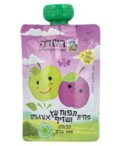 סקוויז  מחית שיזיף תפוח עץ אורגני