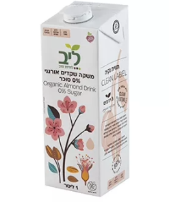 משקה שקדים ללא סוכר- אורגני ליב