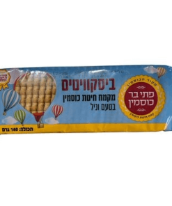 פתי בר כוסמין פתיבר כוסמין מקמח חיטת כוסמין בטעם וניל 140 גרם ביסקווטים